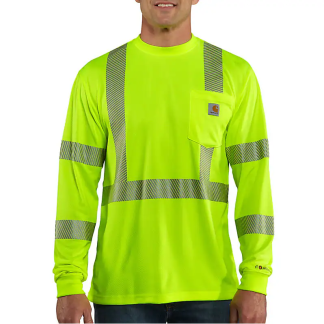 Carhartt Force Hi-Vis Long Sleeve T-Shirt, Class 3 – 100496-323