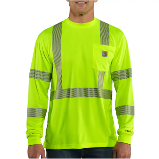 Carhartt Force Hi-Vis Long Sleeve T-Shirt, Class 3 – 100496-323