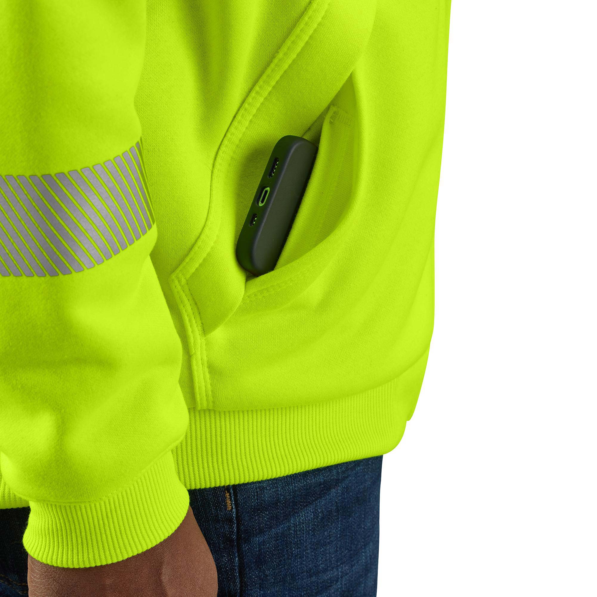 Carhartt High Visibility Loose Fit Midweight Class 3 Pullover Sweatshirt – 104987-323 - Image 5