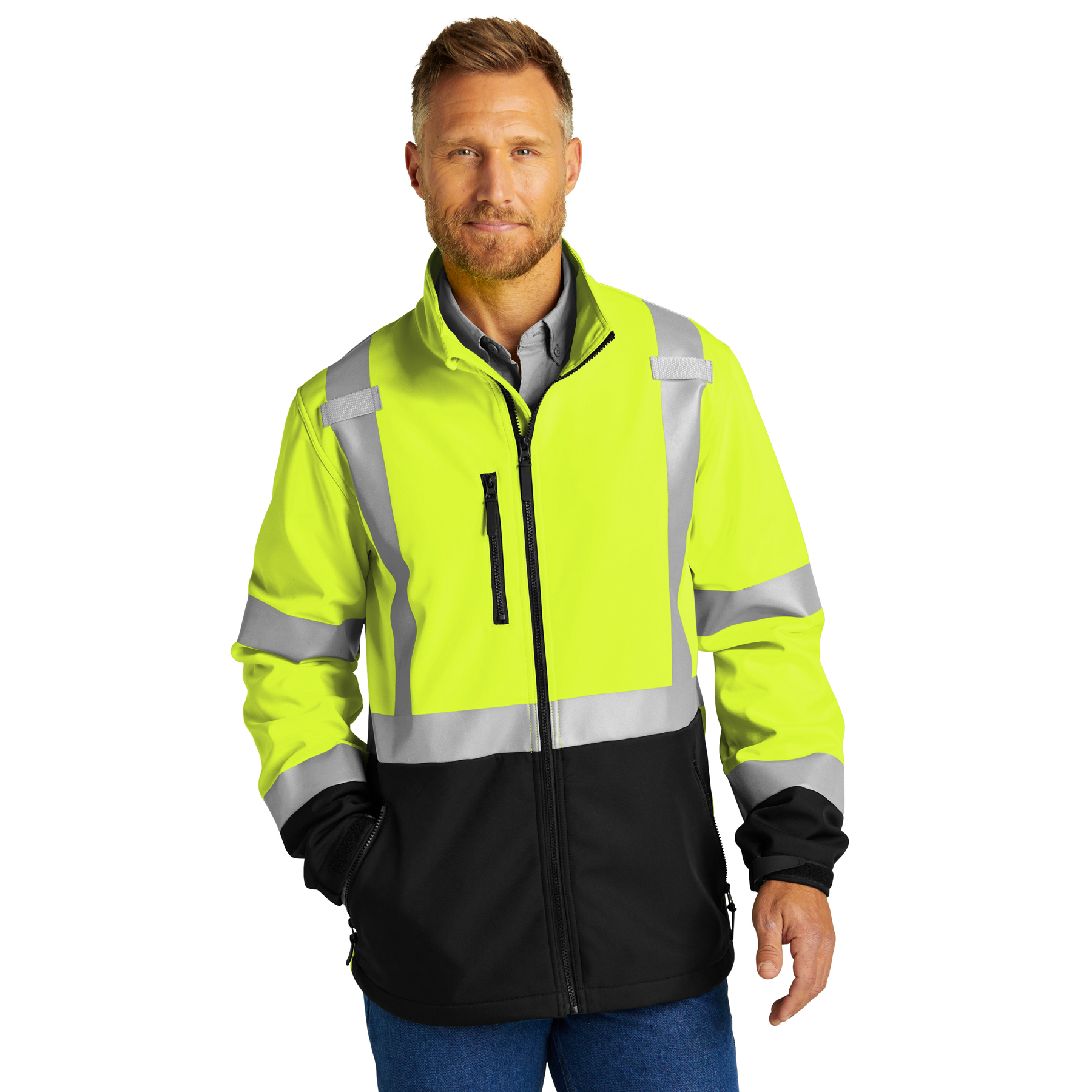 CornerStone® ANSI 107 Class 3 Soft Shell Jacket – CSJ503 - Image 5