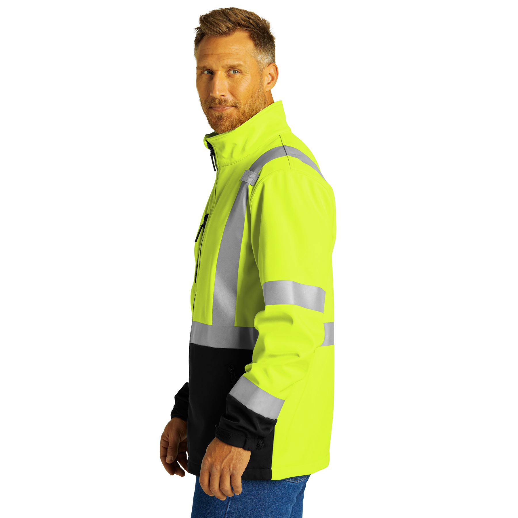 CornerStone® ANSI 107 Class 3 Soft Shell Jacket – CSJ503 - Image 6