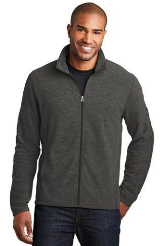 Heather Microfleece Full-Zip Jacket – Port Authority F235