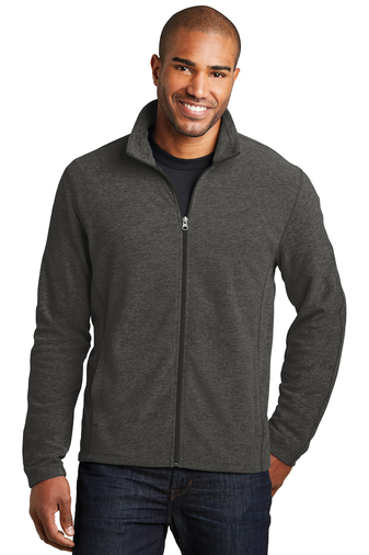 Heather Microfleece Full-Zip Jacket – Port Authority F235