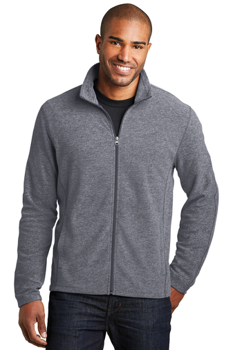 Heather Microfleece Full-Zip Jacket – Port Authority F235 - Image 3