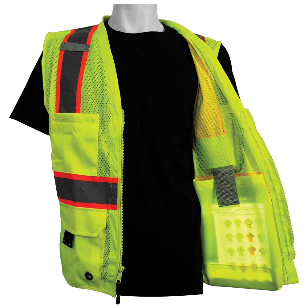 iPad, Zip Surveyor’s Mesh Vest – GLO-079 - Image 2