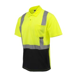 Radians ST12B Class 2 High Visibility Color Blocked Safety Short Sleeve Polo – ST12B-2PGS