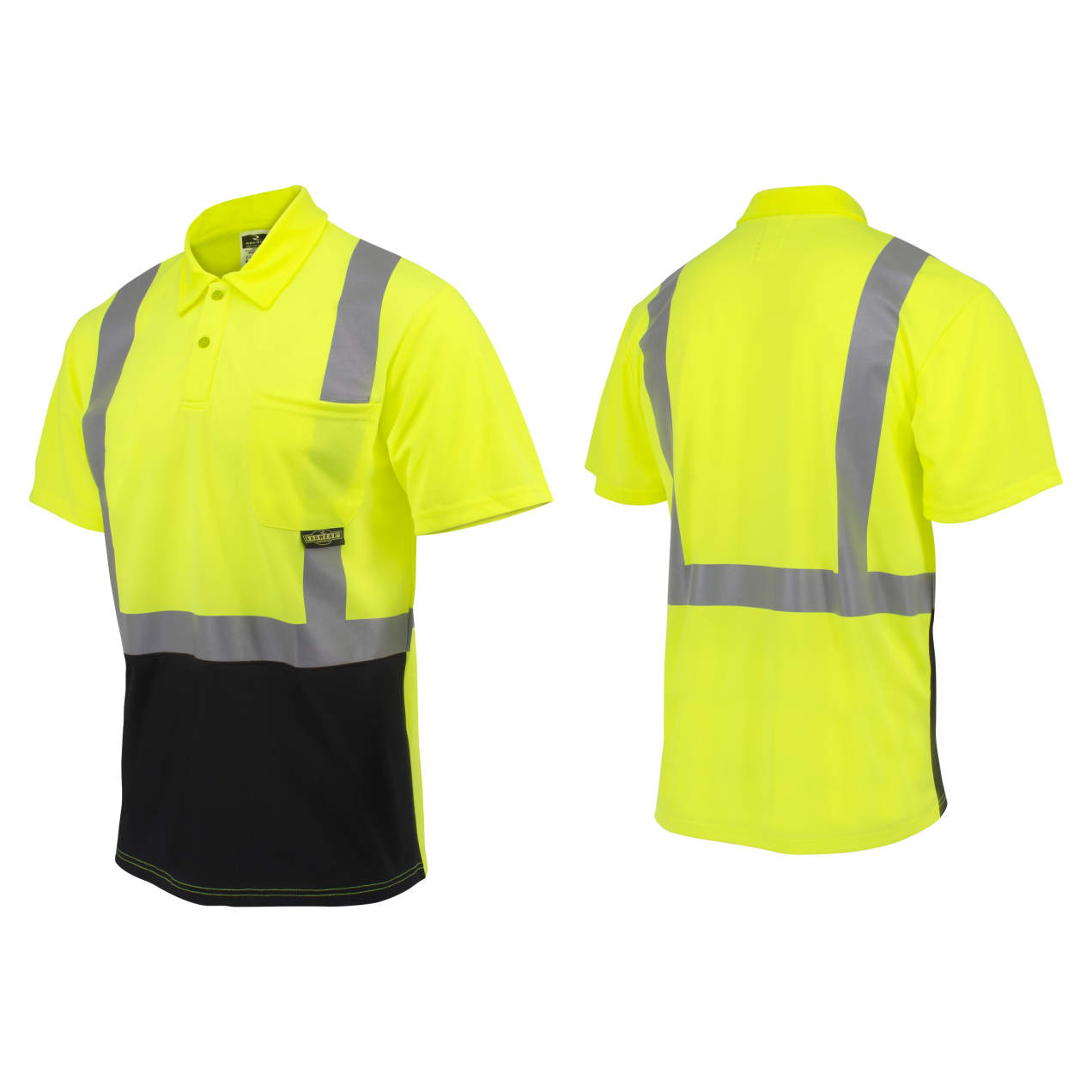 Radians ST12B Class 2 High Visibility Color Blocked Safety Short Sleeve Polo – ST12B-2PGS - Image 8