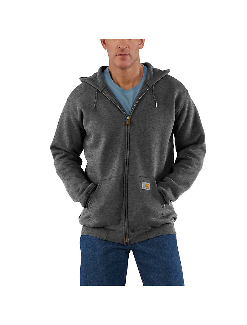 Carhartt K122 - Loose Fit Midweight Full-Zip Sweatshirt - Carbon Heather, XL