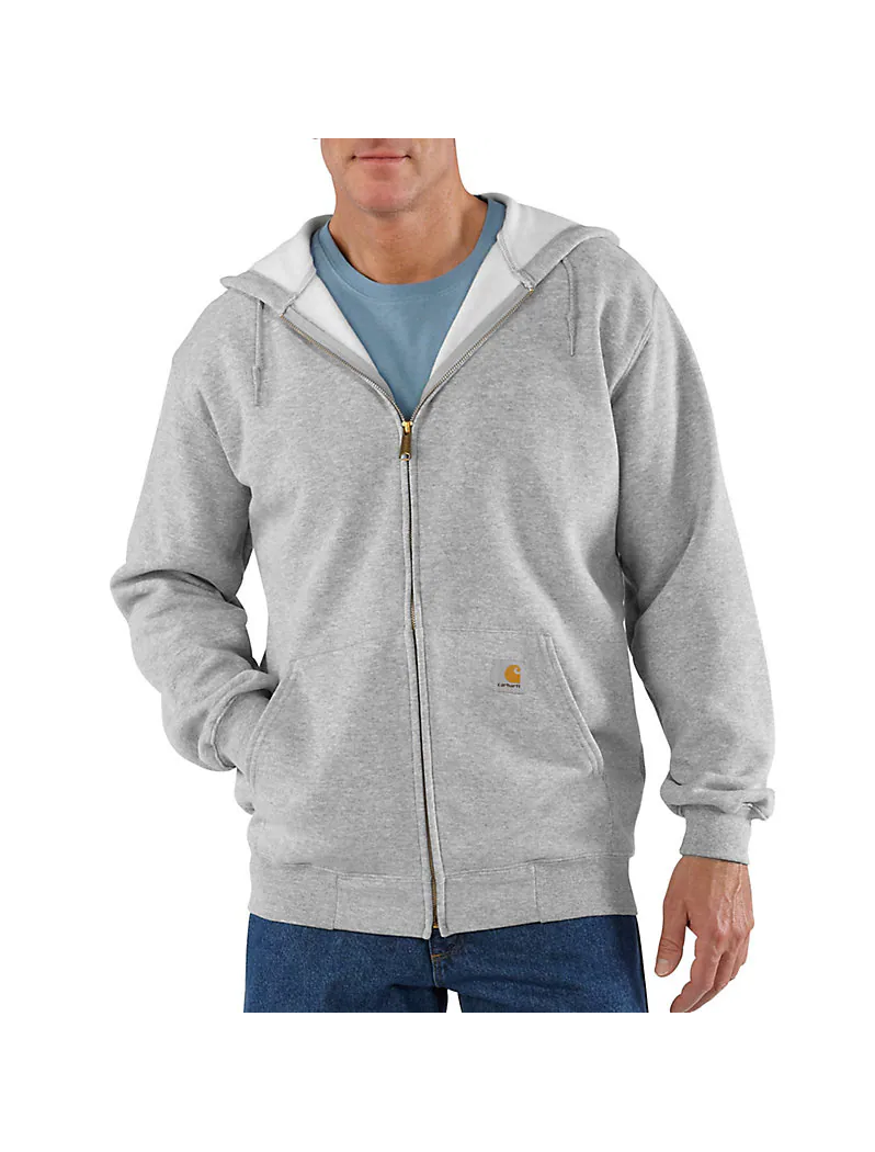 Carhartt K122 - Loose Fit Midweight Full-Zip Sweatshirt - Heather Gray, 3XLT