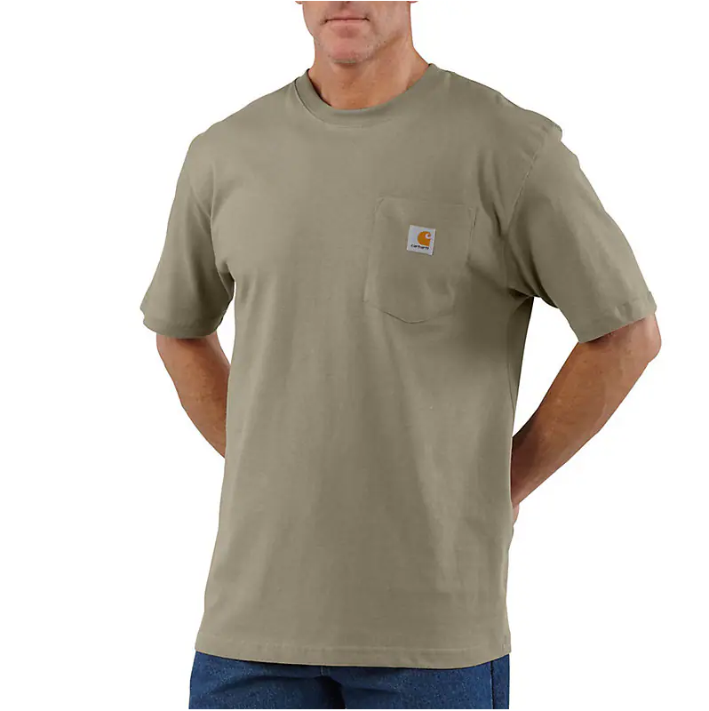 Carhartt K87 Loose Fit Heavyweight Short Sleeve Pocket T-Shirt - Image 4
