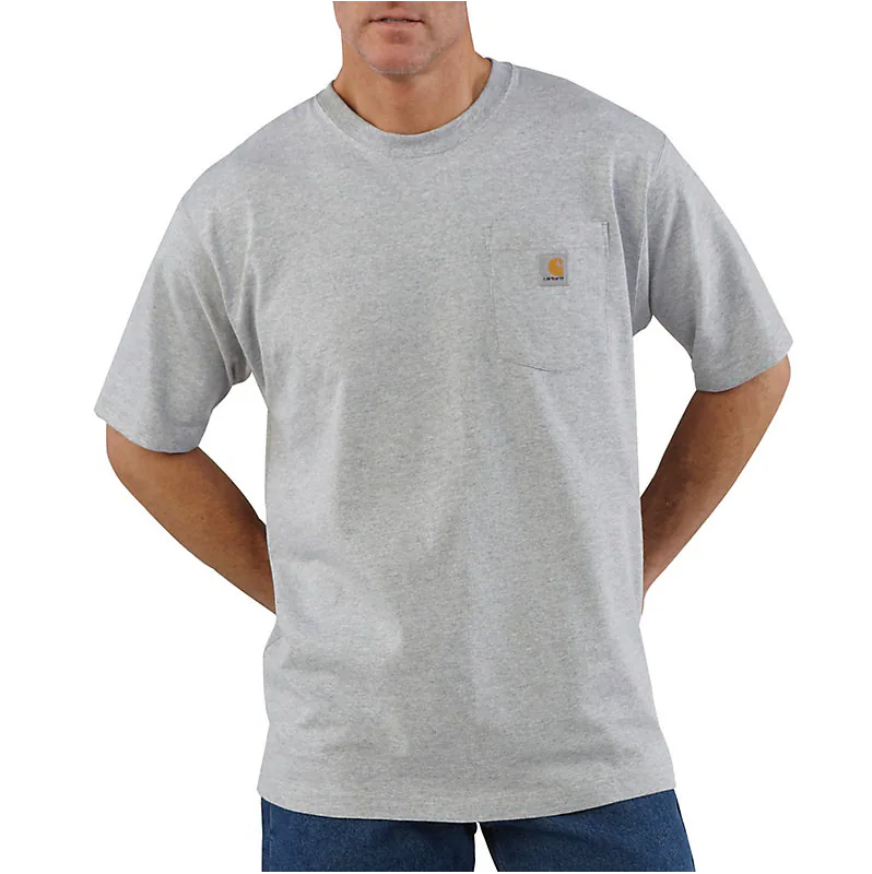 Carhartt K87 Loose Fit Heavyweight Short Sleeve Pocket T-Shirt - Image 6