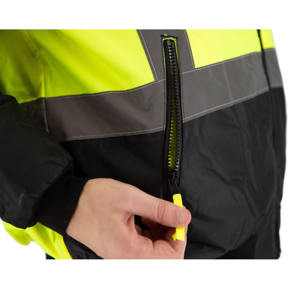 Majestic Safety High Visibility 8-in-1 Waterproof Jacket with High Visibility Liner, ANSI 3, R – 75-1383 - Image 4