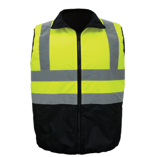 FrogWear® HV Reversible Insulated Safety Vest - GLO-V1