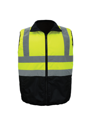 FrogWear® HV Reversible Insulated Safety Vest - GLO-V1