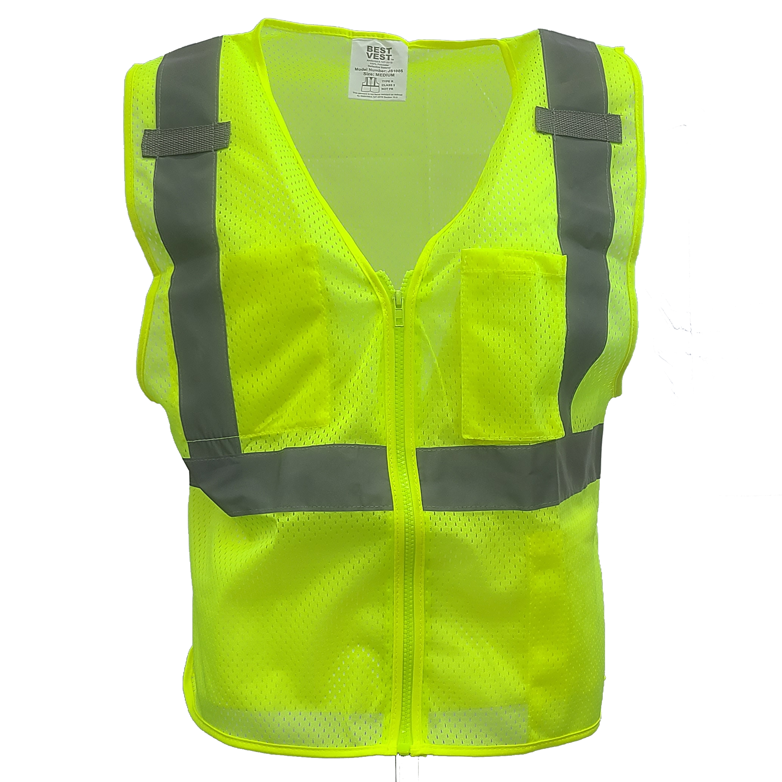 Premium Mesh Vest with Zipper – JS1005