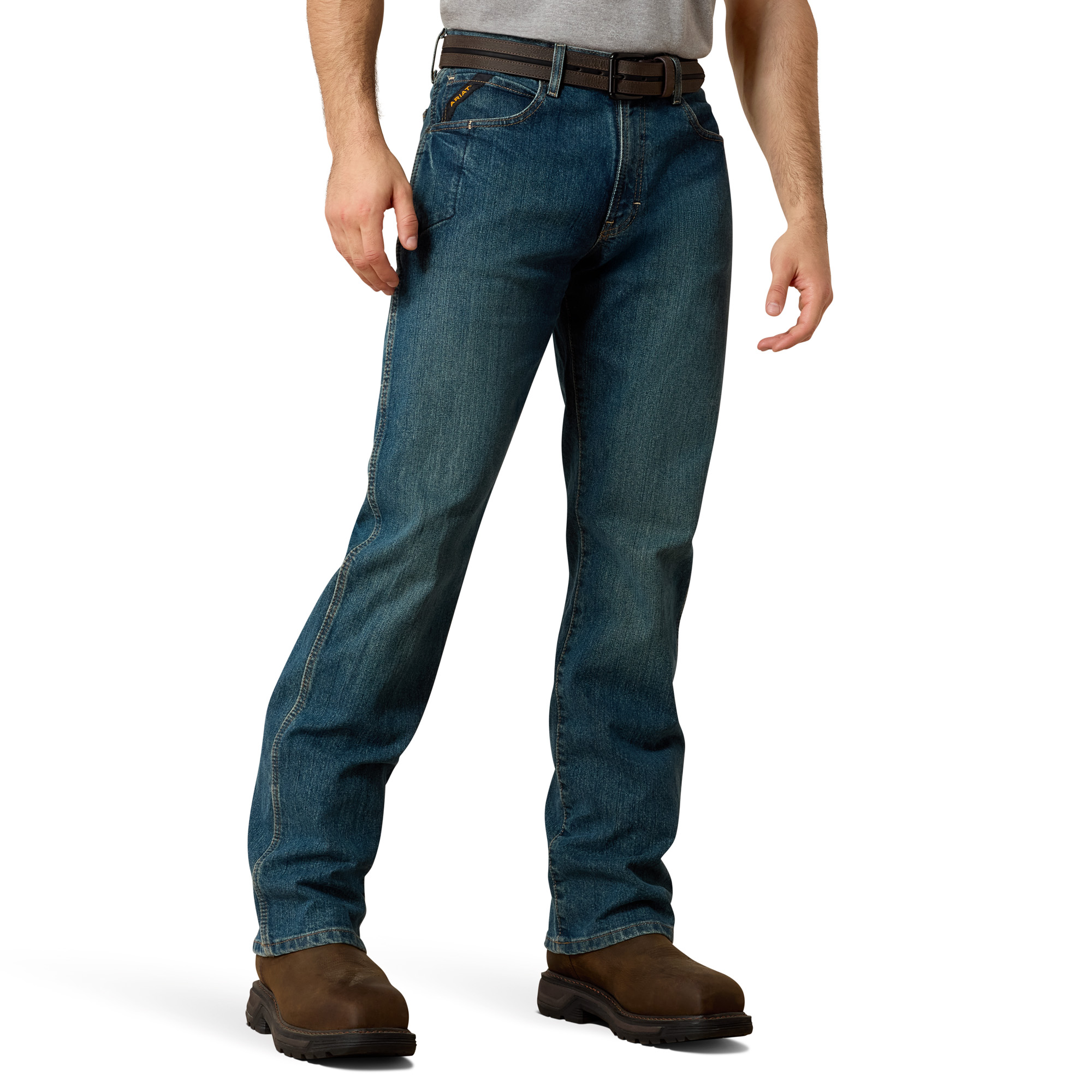 Ariat Men's Rebar M4 Relaxed DuraStretch Basic Boot Cut Jean