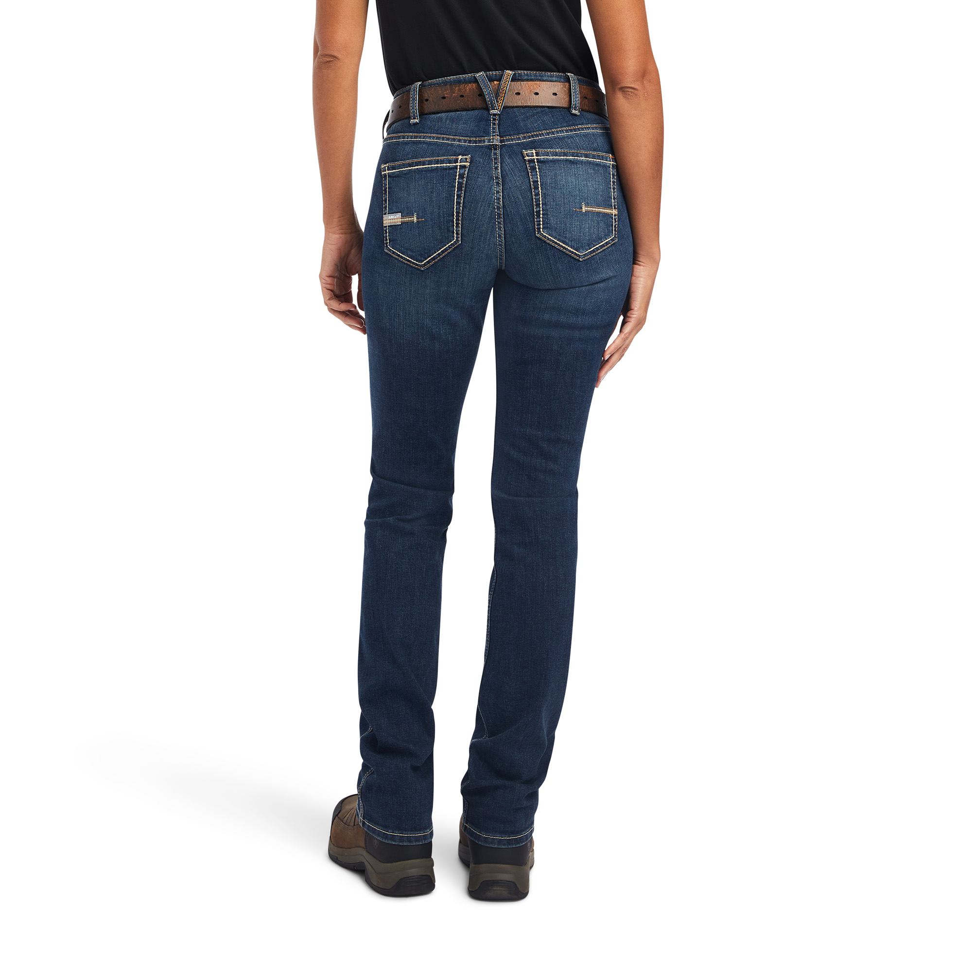 Ariat WOmen's Rebar Riveter Straight Jean - Image 4