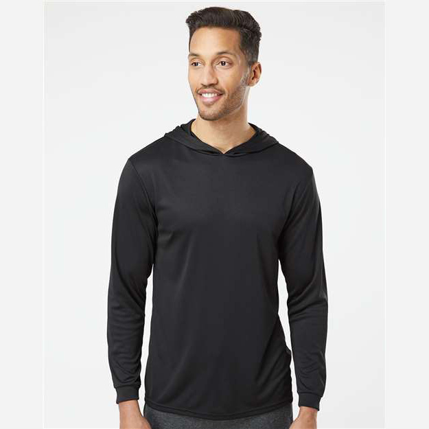 Unisex Bahama Performance Hooded Long Sleeve T-Shirt - 220 - Image 5