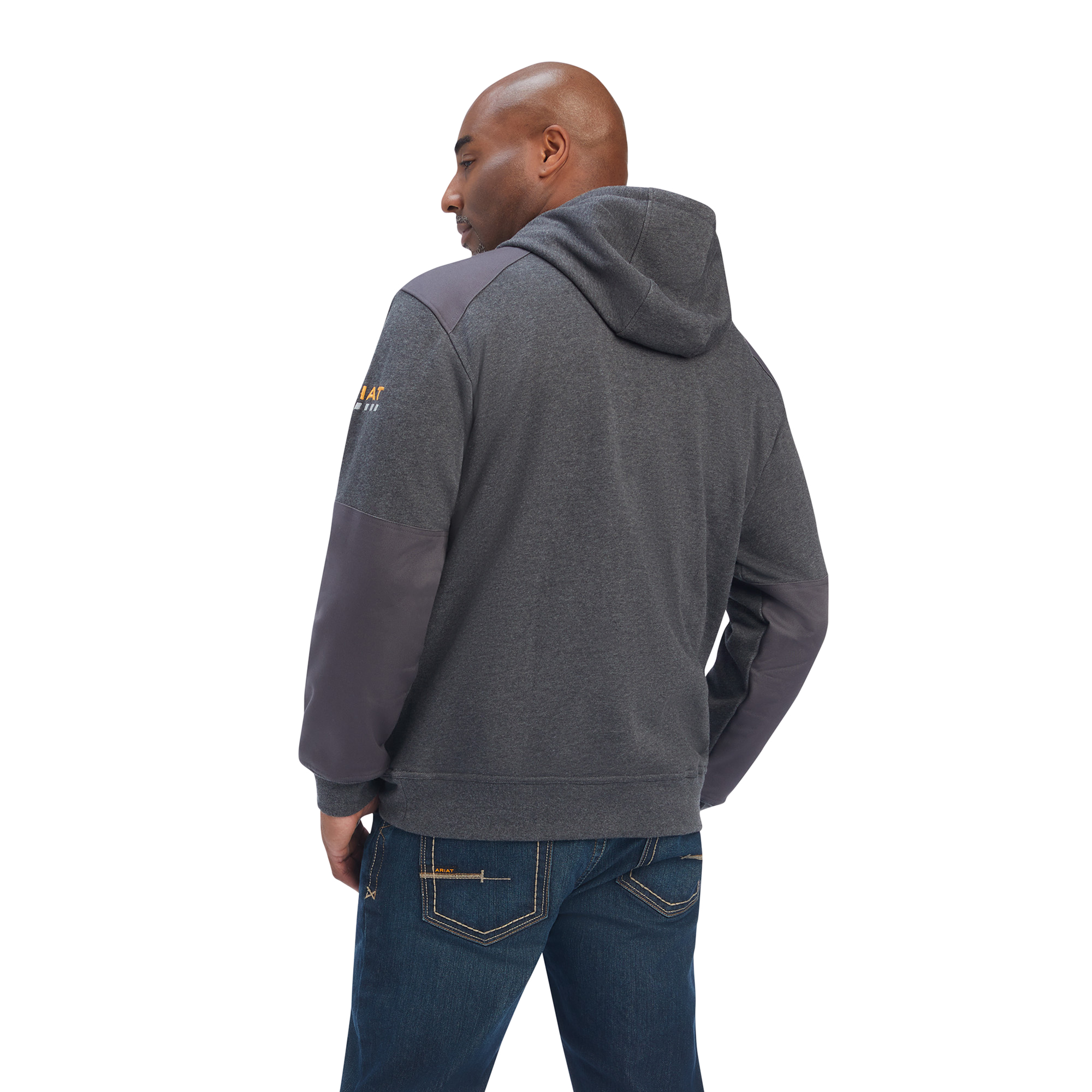 Ariat Rebar Workman DuraCanvas Hoodie – 10041499 (Charcoal) - Image 2