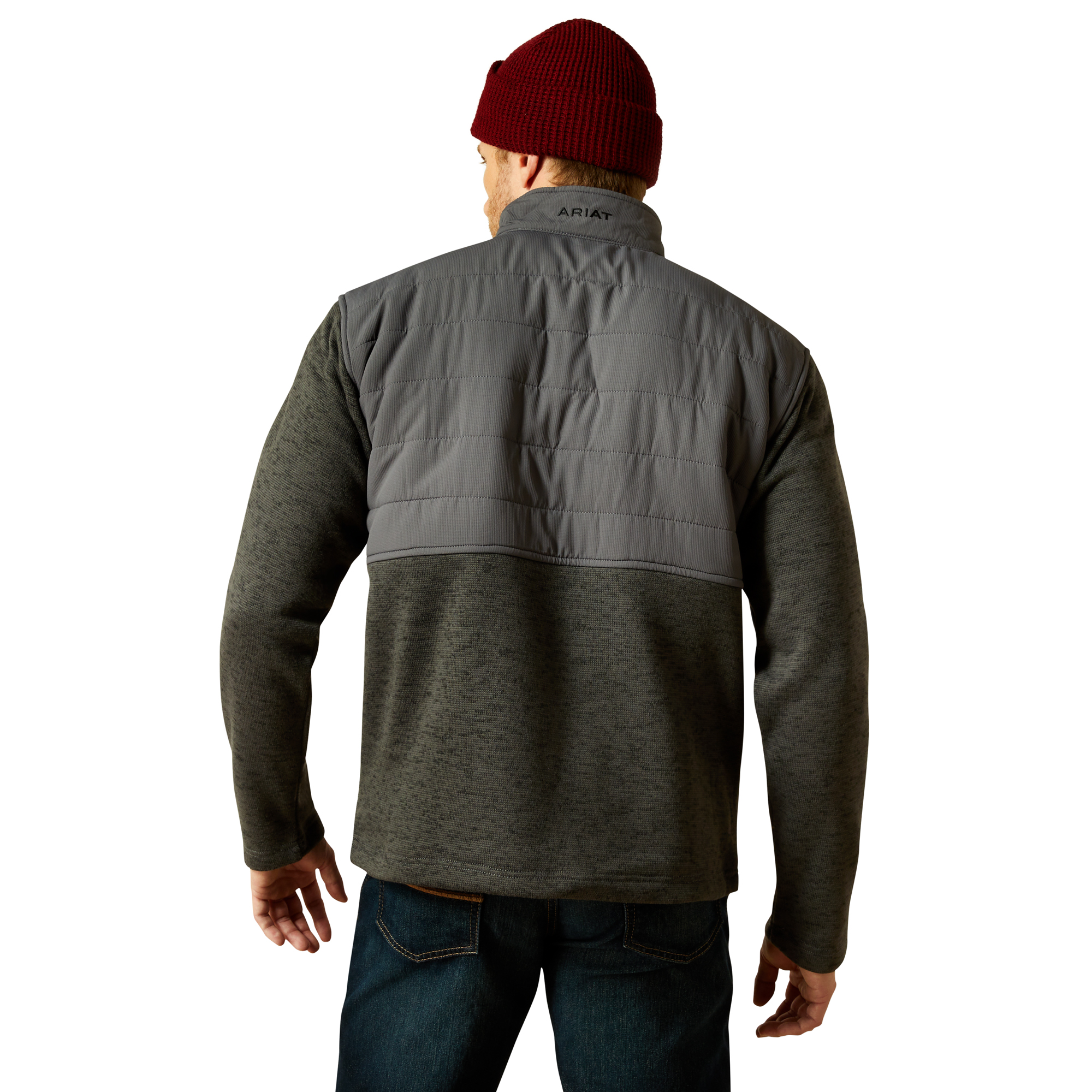 Ariat Caldwell Reinforced Snap Sweater (GREY) - 10062679 - Image 2