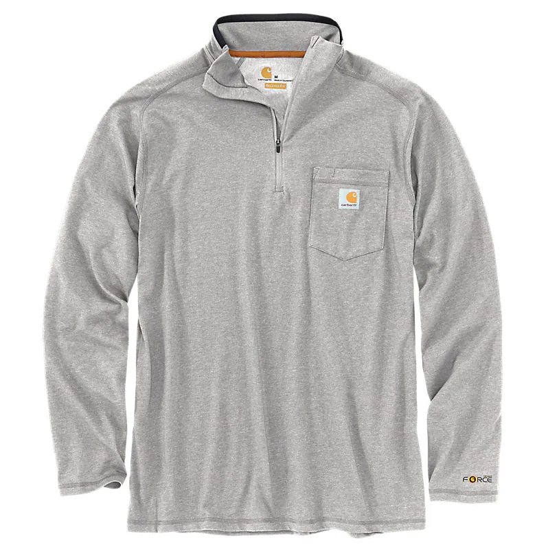 Carhartt Force Relaxed 1/4-Zip Shirt with Embroidered Logo on Right Chest - Image 3